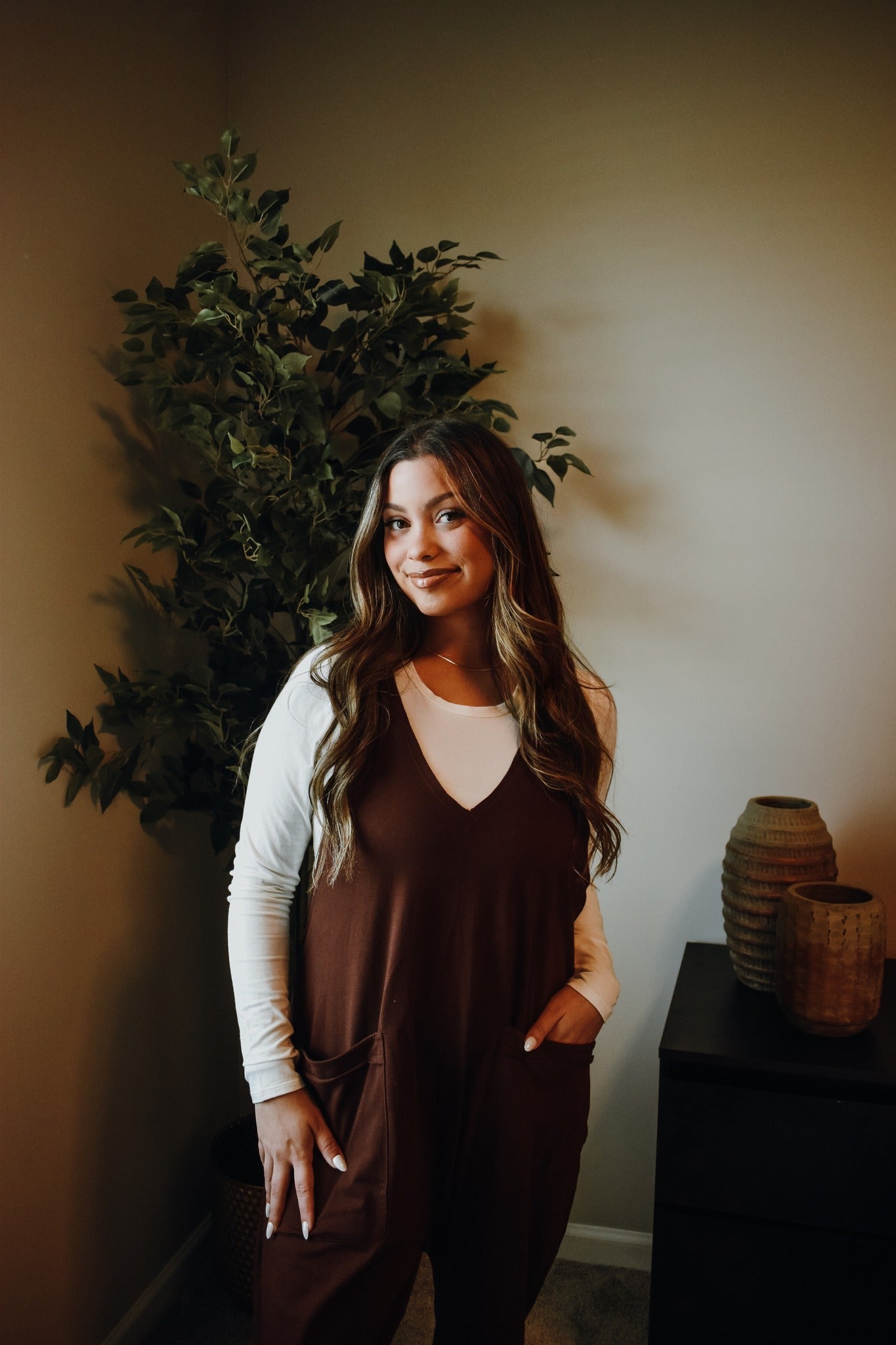 Easy Breezy Solid Knit Jumpsuit
