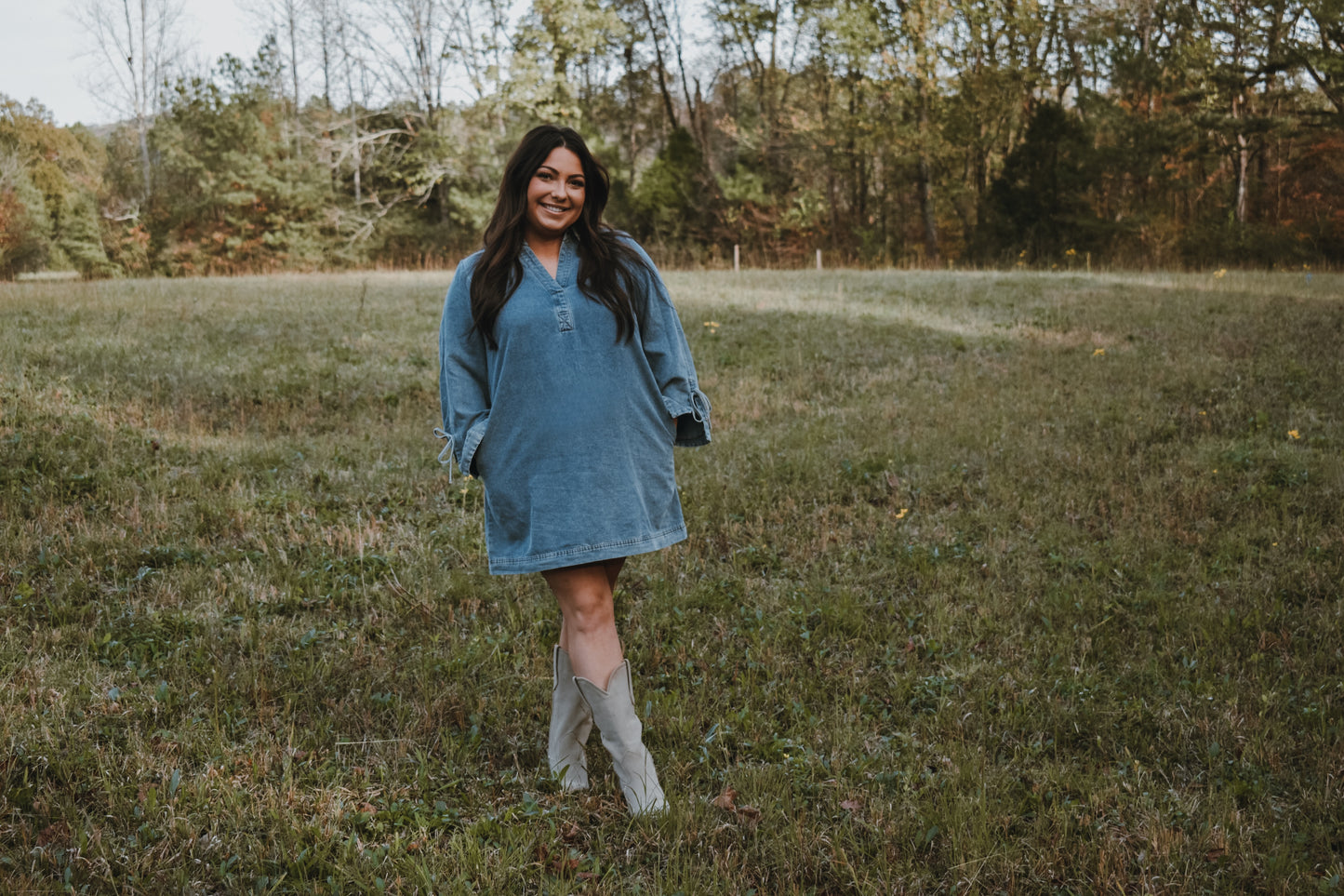 Bow & Arrow Denim Dress