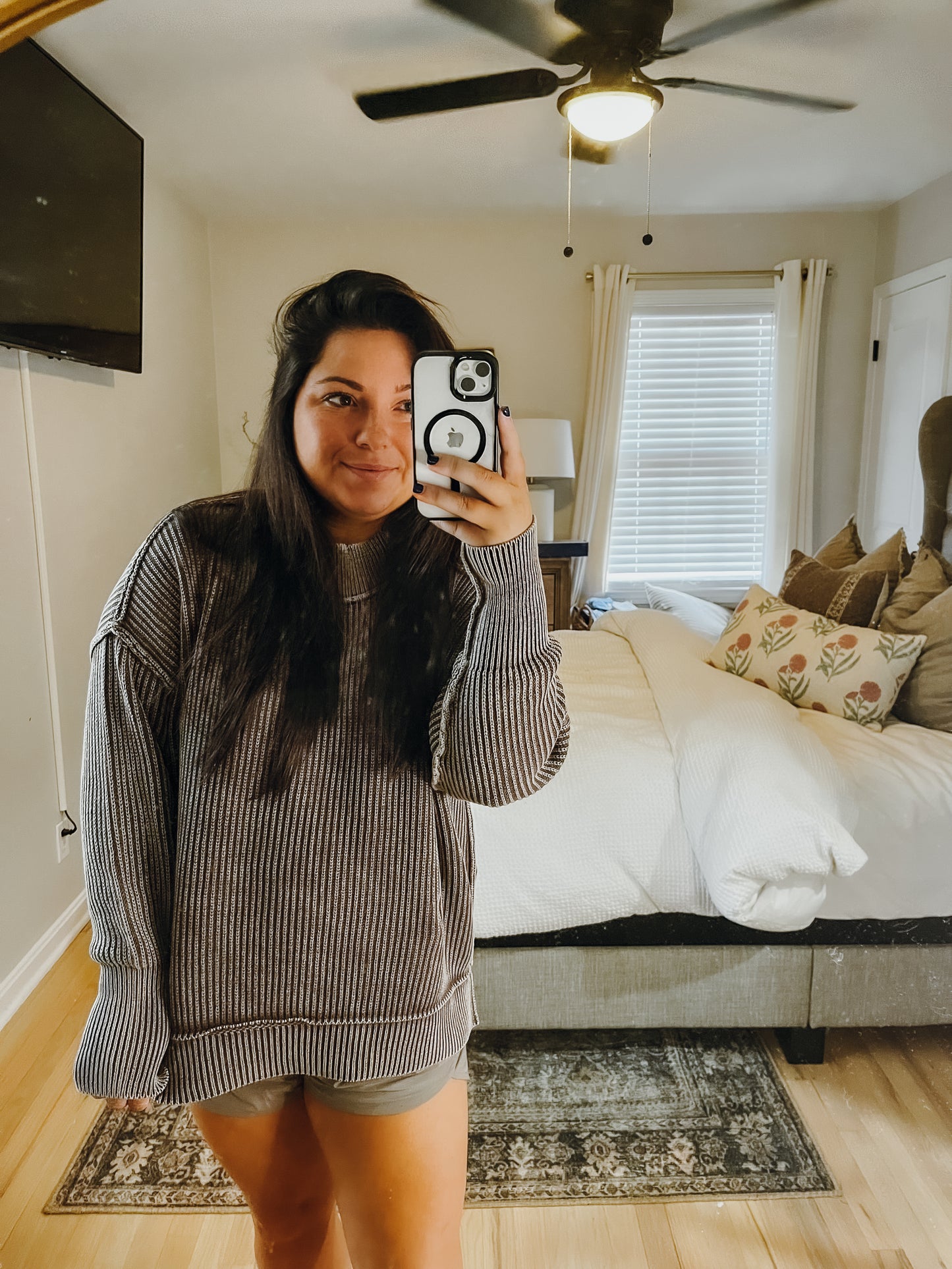 Beckett Ribbed Sweater - Brown