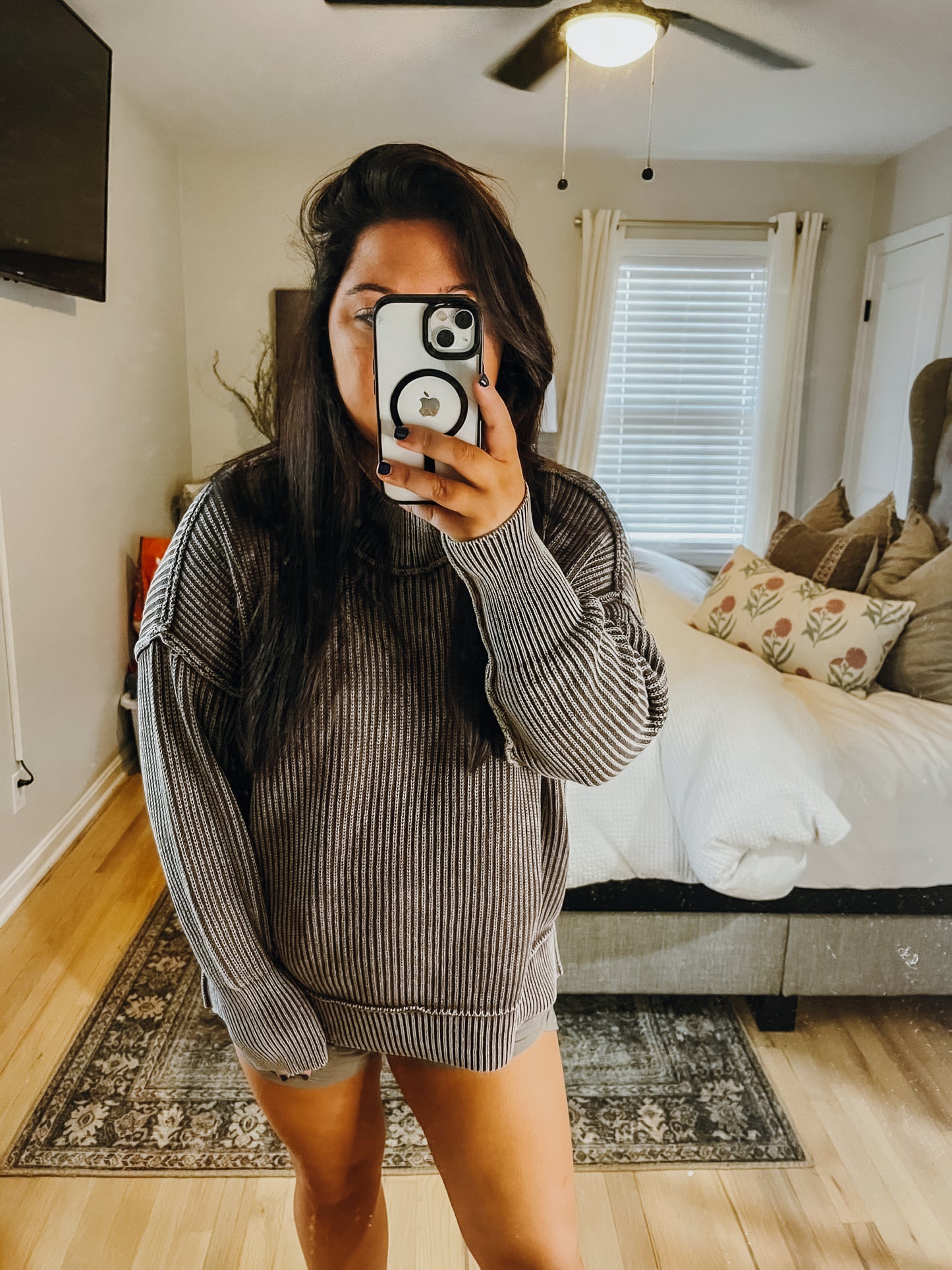 Beckett Ribbed Sweater - Brown