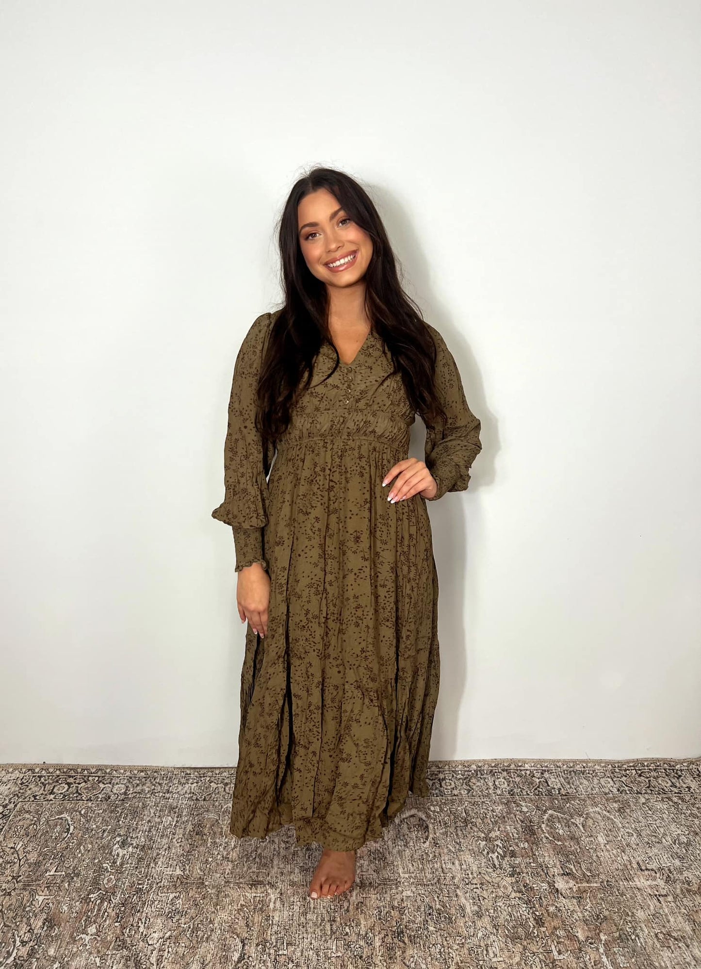 Falling Leaves Maxi Dress