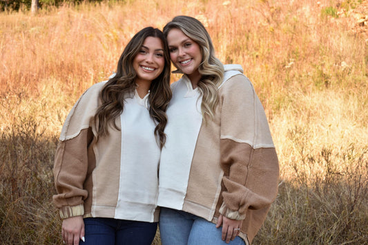 Pumpkin Patch Color Block Top