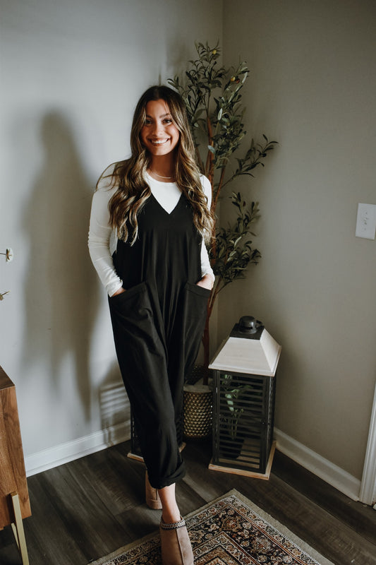 Easy Breezy Solid Knit Jumpsuit