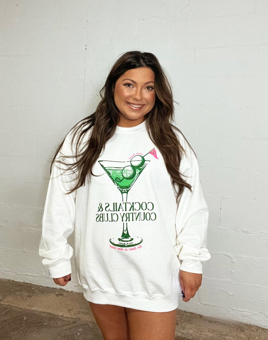 Cocktails & Country Club Sweatshirt