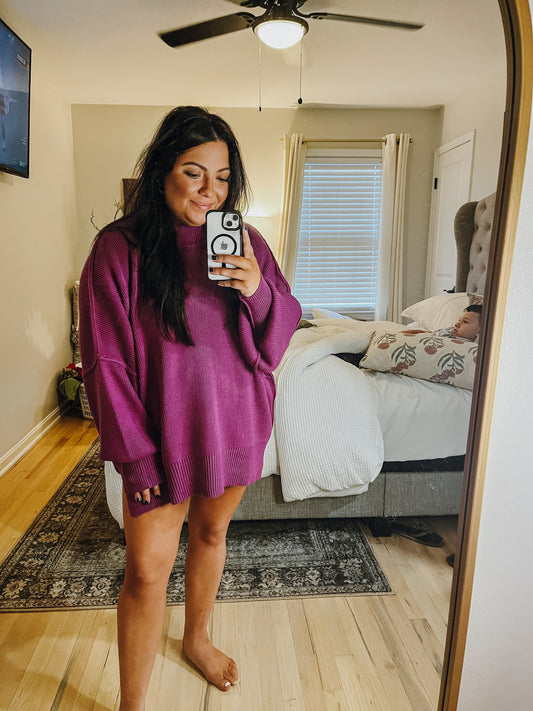 Plum Girl Sweater